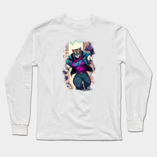 Super Humanize Big Cat Long Sleeve T-Shirt